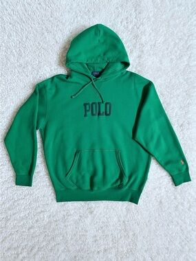 Polow by Ralph Lauren Green Logo Pullover Hoodie Brand new Men S, For Wome L-XL